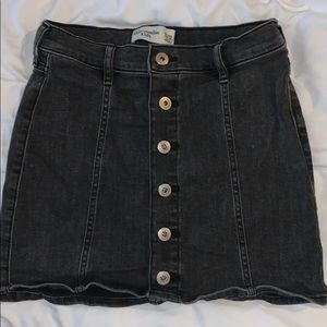 black denim skirt